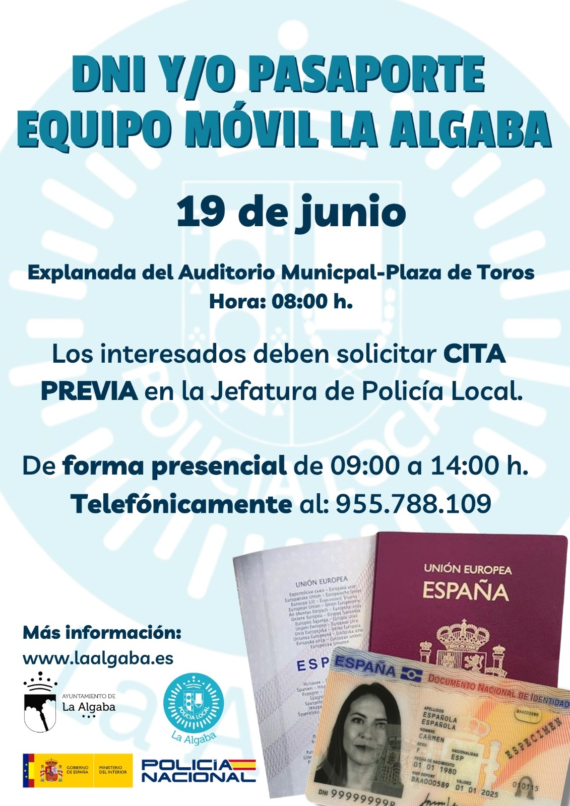 Cita para DNI y PASAPORTE
