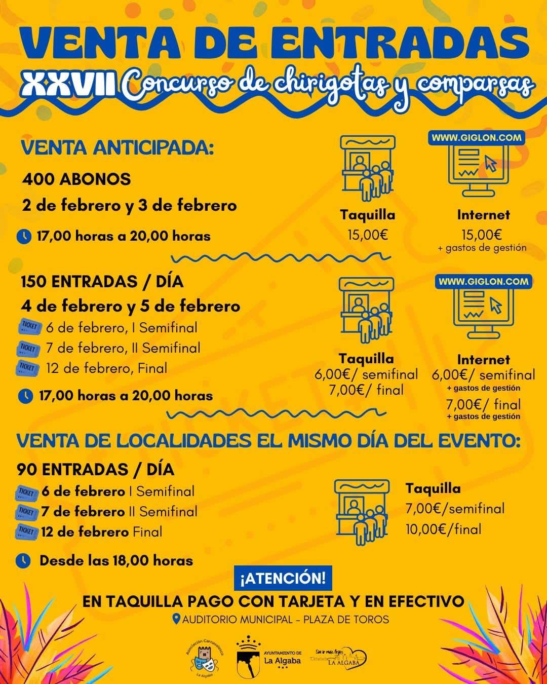 VENTA DE ABONOS Y ENTRADAS ¿¿
