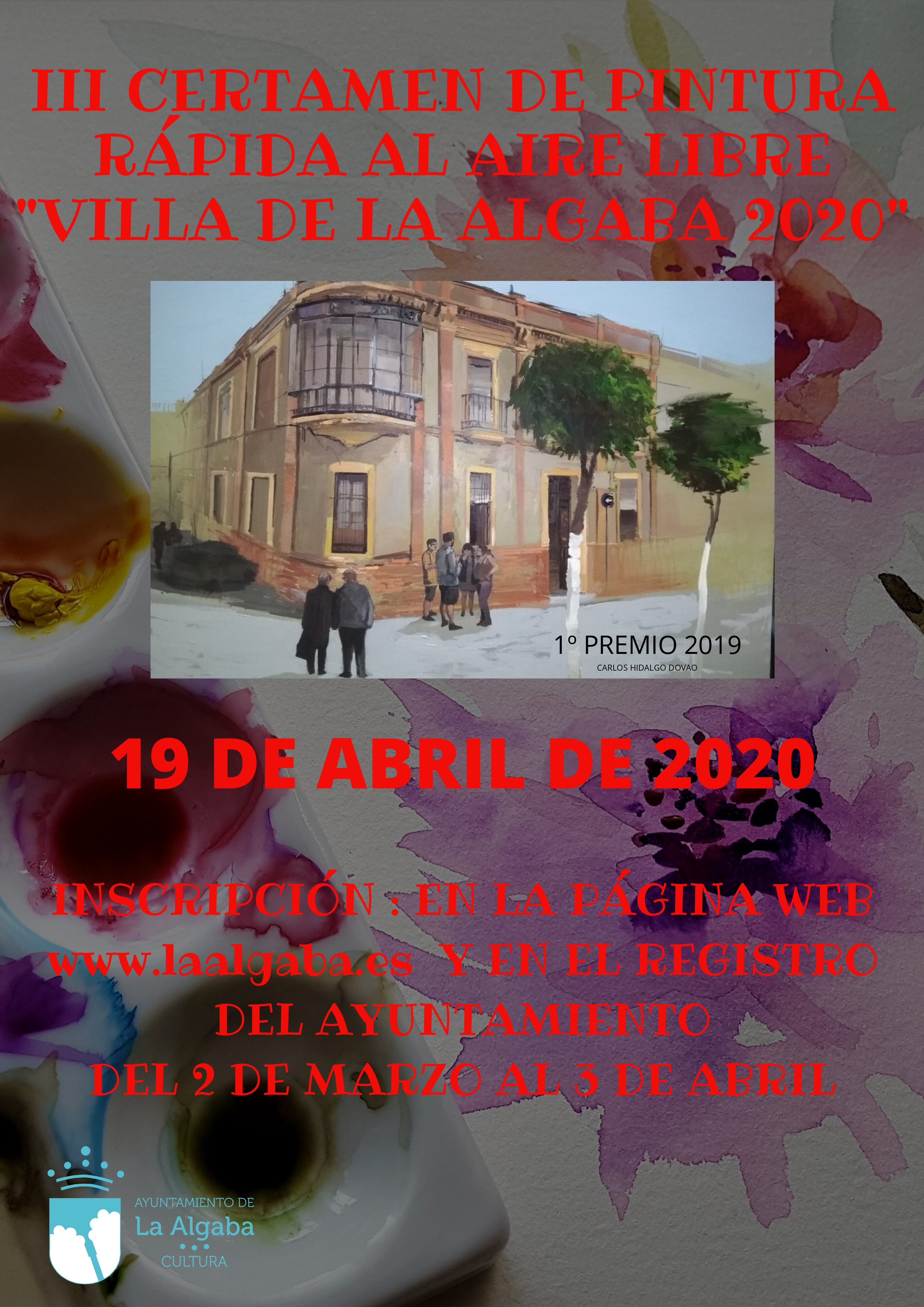 III CERTAMEN DE PINTURA RÁPIDA AL AIRE LIBRE _VILLA DE LA ALGABA 2020