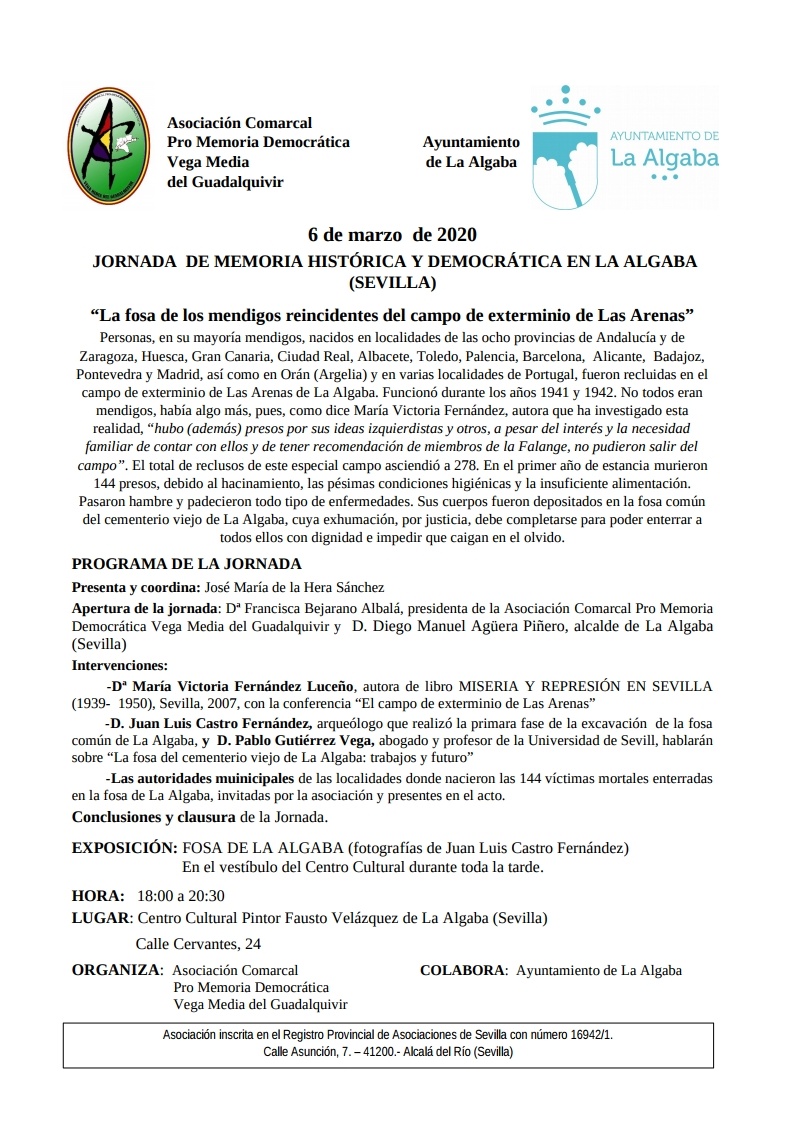 JORNADA MEMORIA DEMOCRATICA