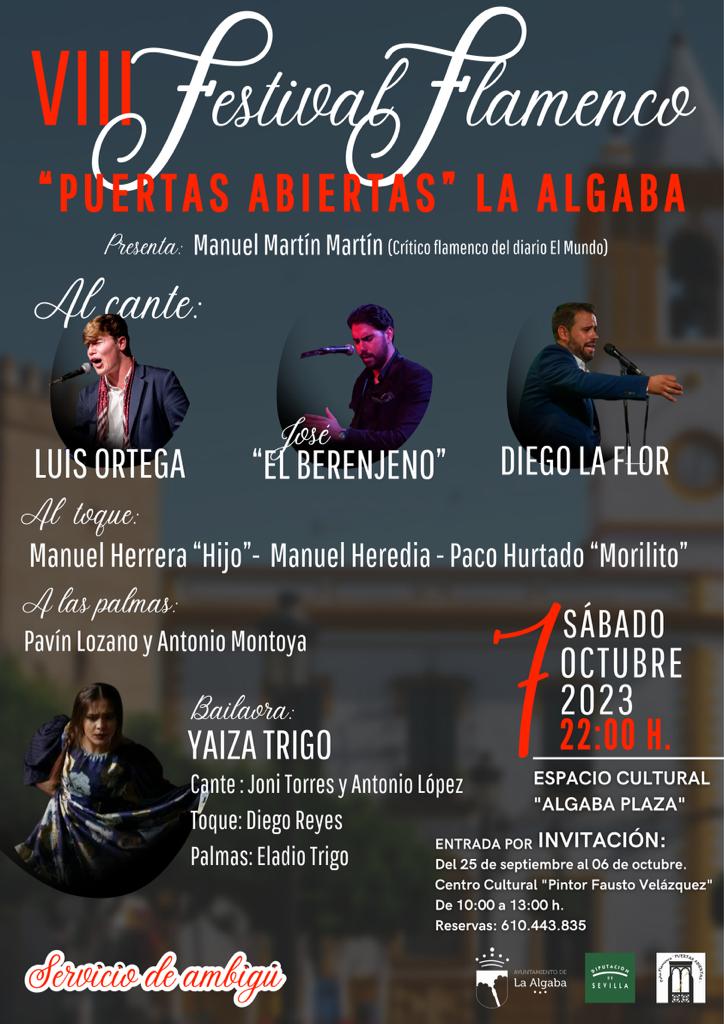 CARTEL FESTIVAL FLAMENCO LA ALGABA