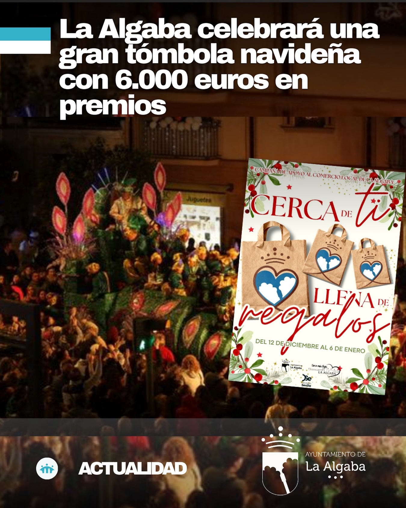 Gran tómbola navideña