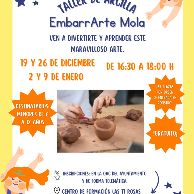 Cartel Taller de Arcilla