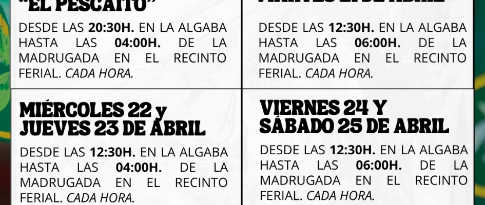 Horario Bus feria