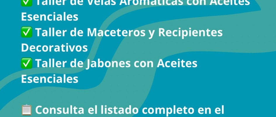 Listado de admitidos para taalleres creativos