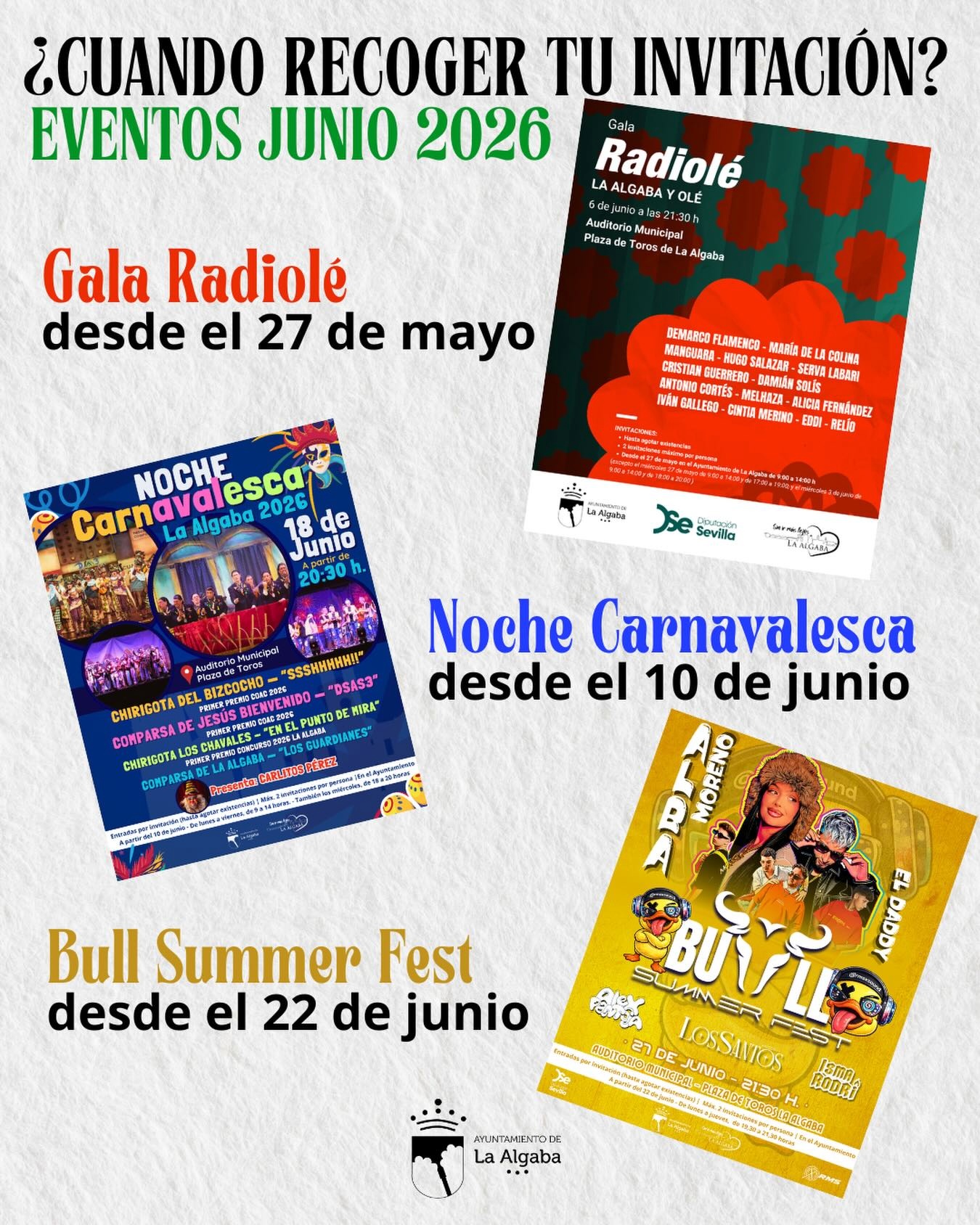 Recogida de invitaciones