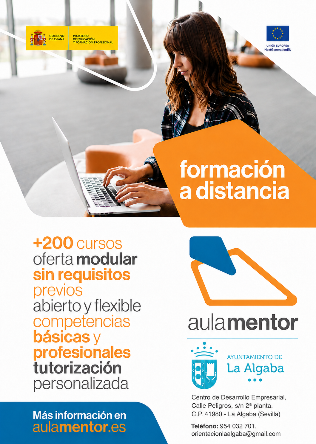 cartel AULA MENTOR información